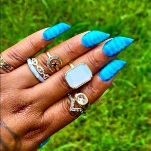 Luxury|Polygel|CrocSkin|LipStick|PressOnNails